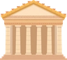 Illustrated Greek temple